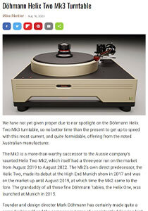 Review: Analog Planet Döhmann Helix Two Mk.3 turntable August 2023