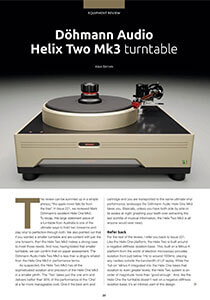 HiFi+ News Dohmann Audio Helix Two Mk3 Turntable Review October 2024